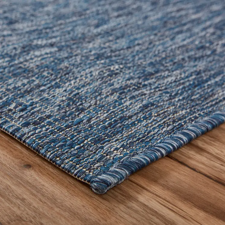 2' X 3' Blue And Gray Indoor Outdoor Area Rug