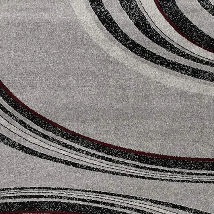 5' X 7' Gray Abstract Dhurrie Area Rug