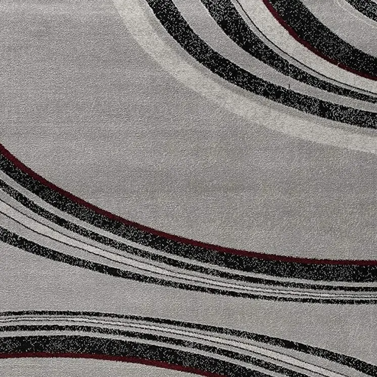 6' X 9' Gray Abstract Dhurrie Area Rug