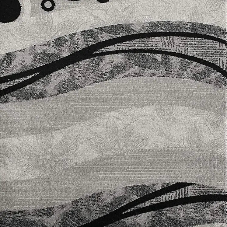 8' X 10' Gray Abstract Dhurrie Area Rug