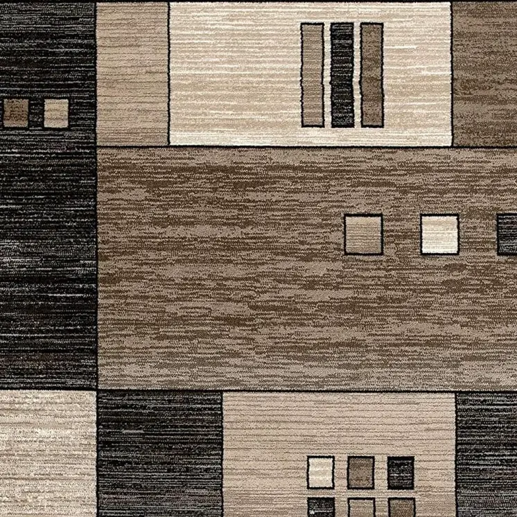 2' X 4' Beige Abstract Dhurrie Area Rug