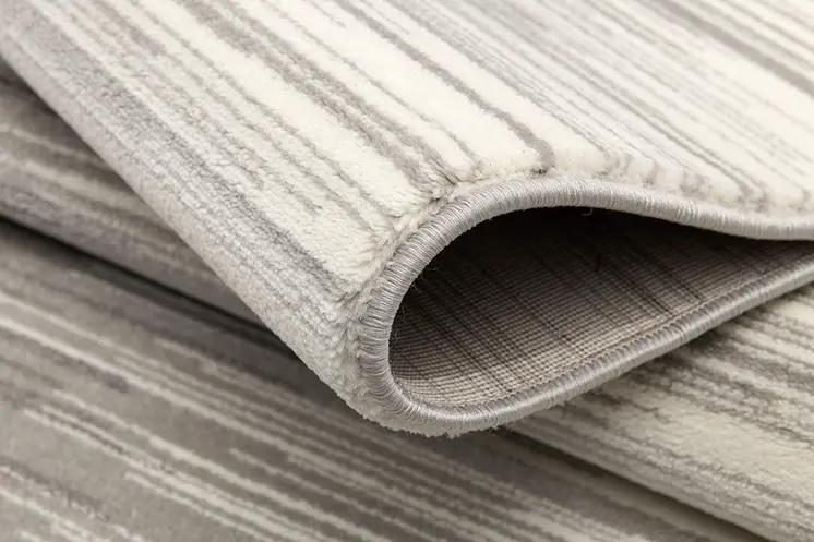 2' X 20' Black Transitional Striped Runner Rug