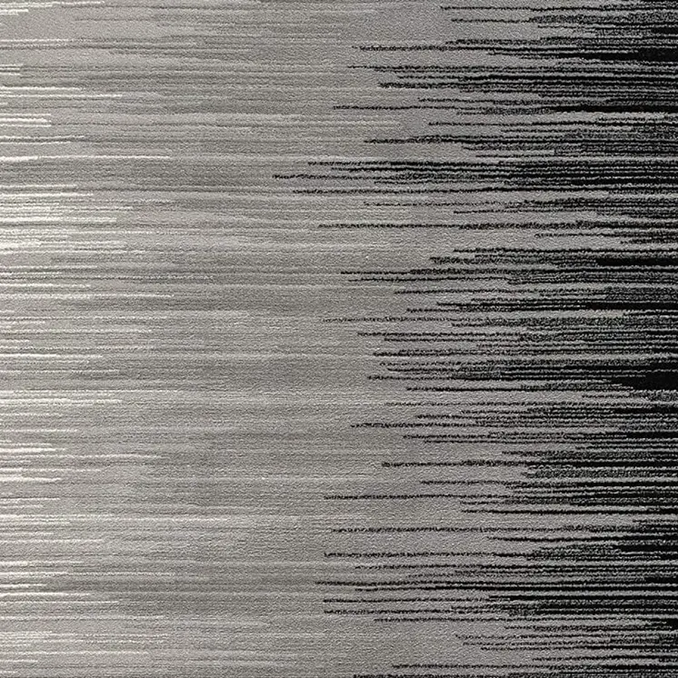2' X 4' Black Abstract Dhurrie Area Rug