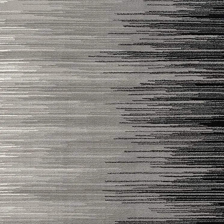 2' X 4' Black Abstract Dhurrie Area Rug