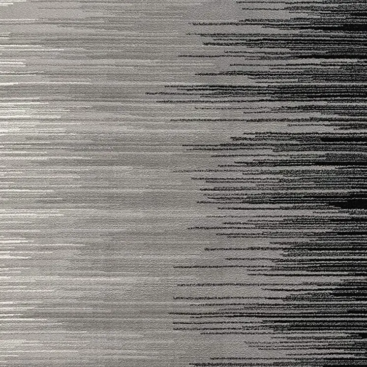 2' X 4' Black Abstract Dhurrie Area Rug