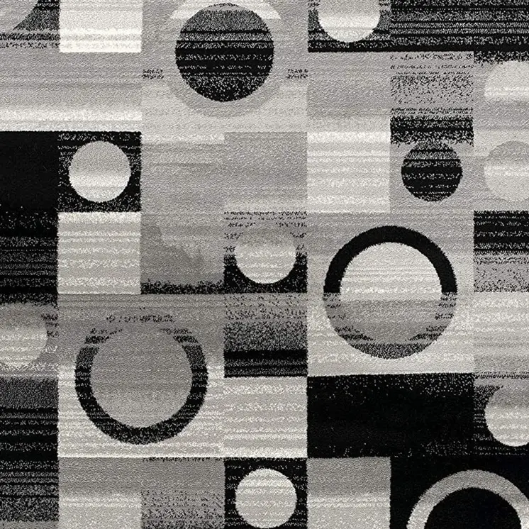 20' Gray Abstract Dhurrie Runner Rug
