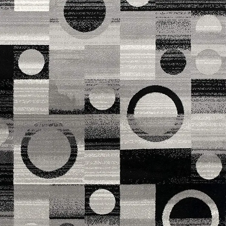 20' Gray Abstract Dhurrie Runner Rug