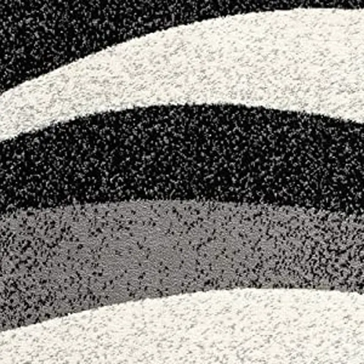 2' X 4' Gray Abstract Dhurrie Area Rug
