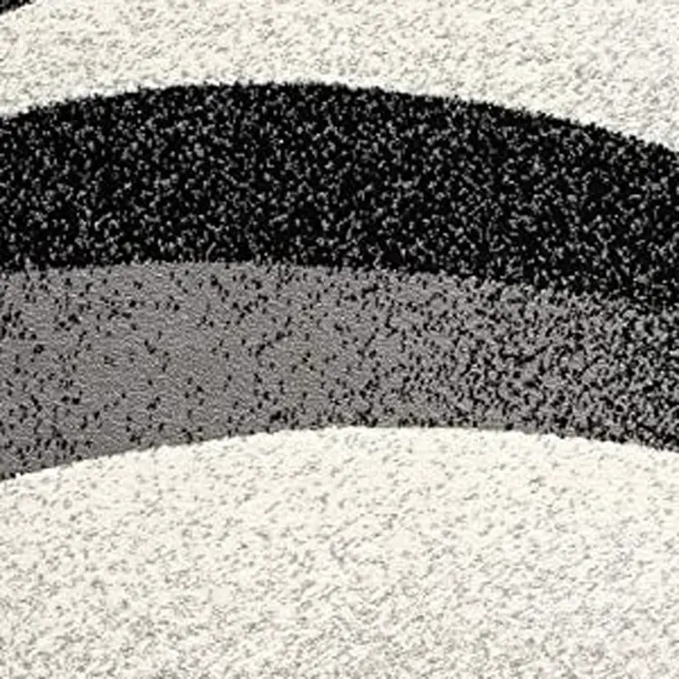 20' Black And Gray Abstract Runner Rug