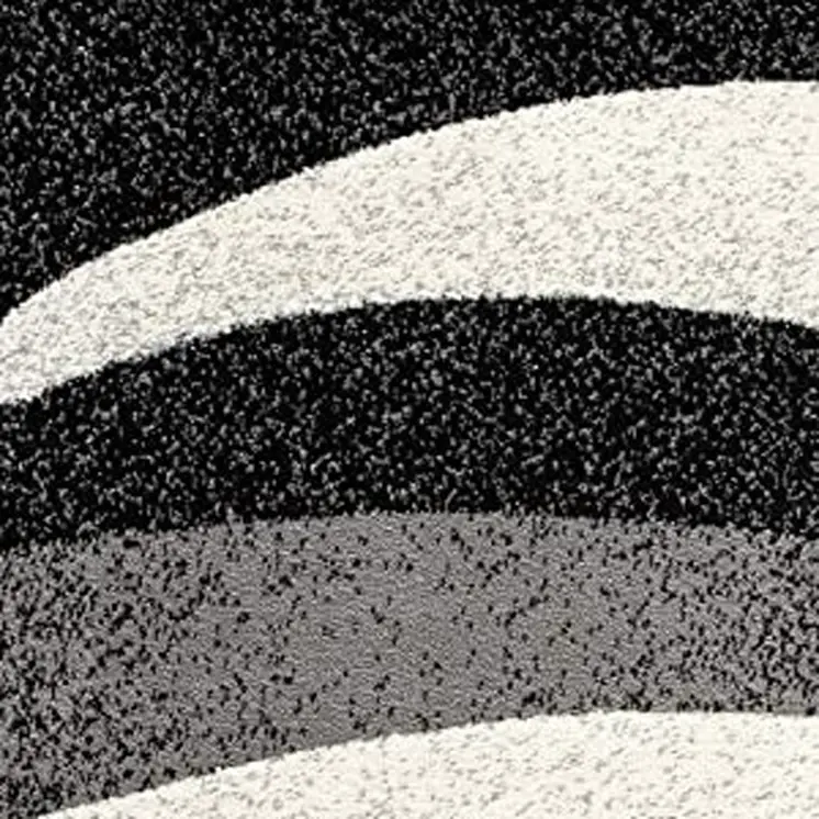 3' X 5' Gray Abstract Power Loom Area Rug