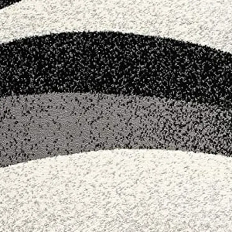 4' X 6' Gray Abstract Power Loom Area Rug
