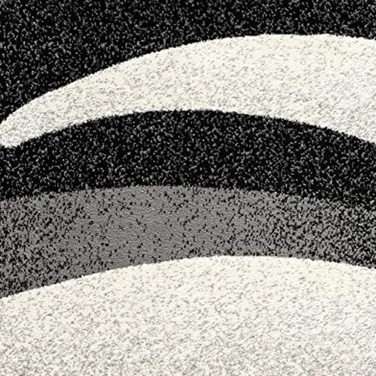8' X 10' Gray Abstract Dhurrie Area Rug
