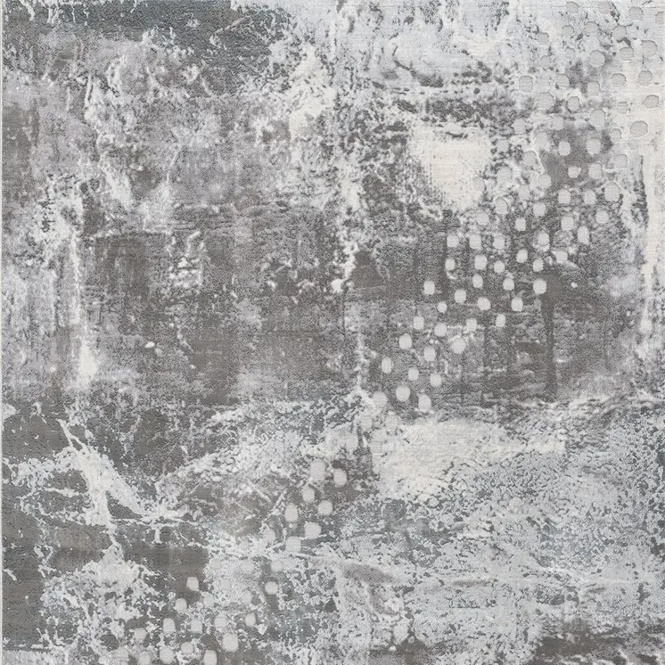 6' X 9' Blue Abstract Power Loom Area Rug