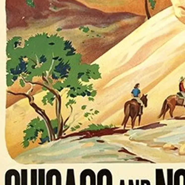 36" X 54" Vintage 1950S Bryce Canyon National Park Wall Art