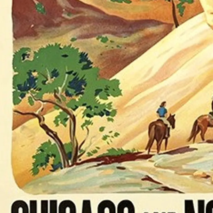 Vintage 1950S Bryce Canyon National Park Unframed Print Wall Art
