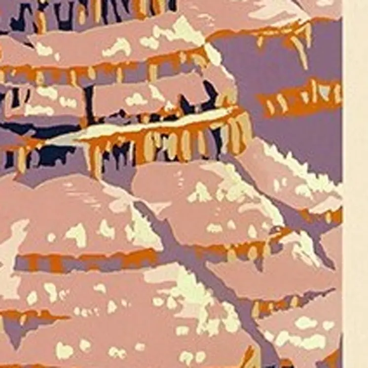 8.5" X 11" Grand Canyon C1938 Vintage Travel Poster Wall Art