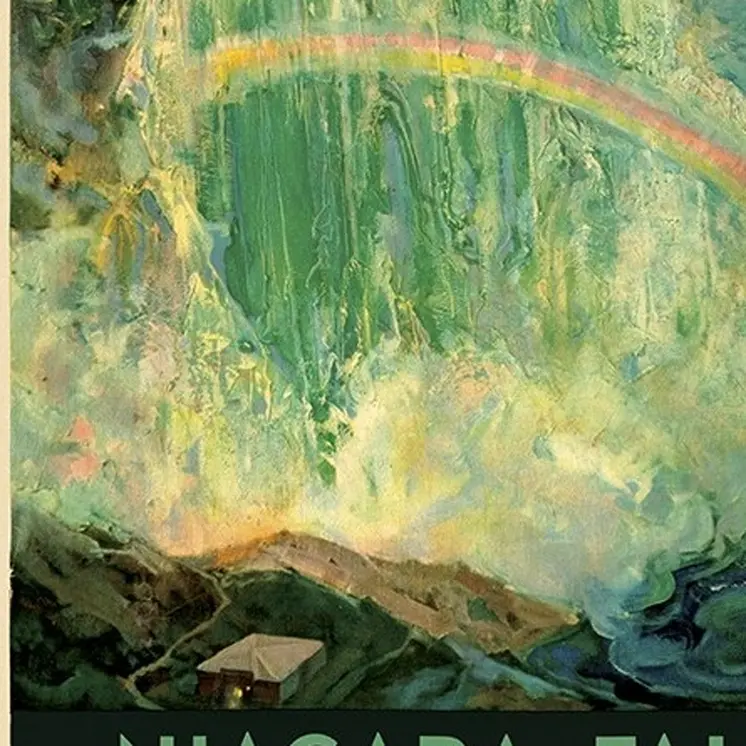24" X 36" Niagra Falls New York C1920S Vintage Travel Poster Wall Art