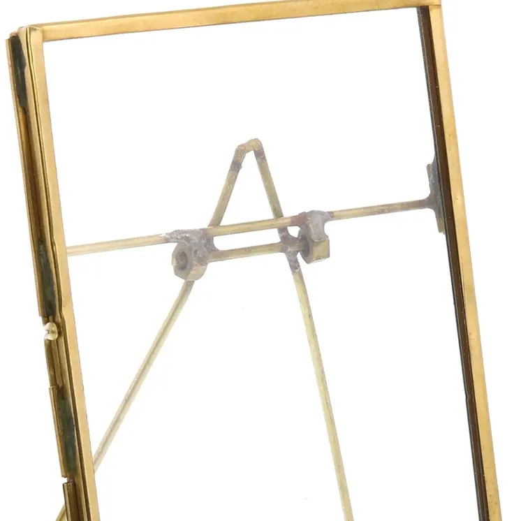 4" x 6" Gold Metal Tabletop Picture Frame