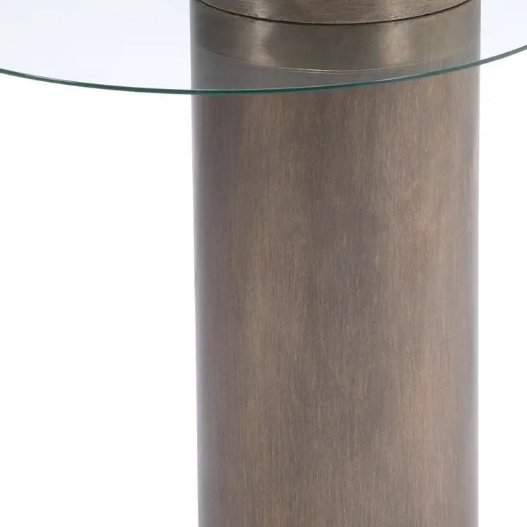 Contemporary Antique Gold End Table