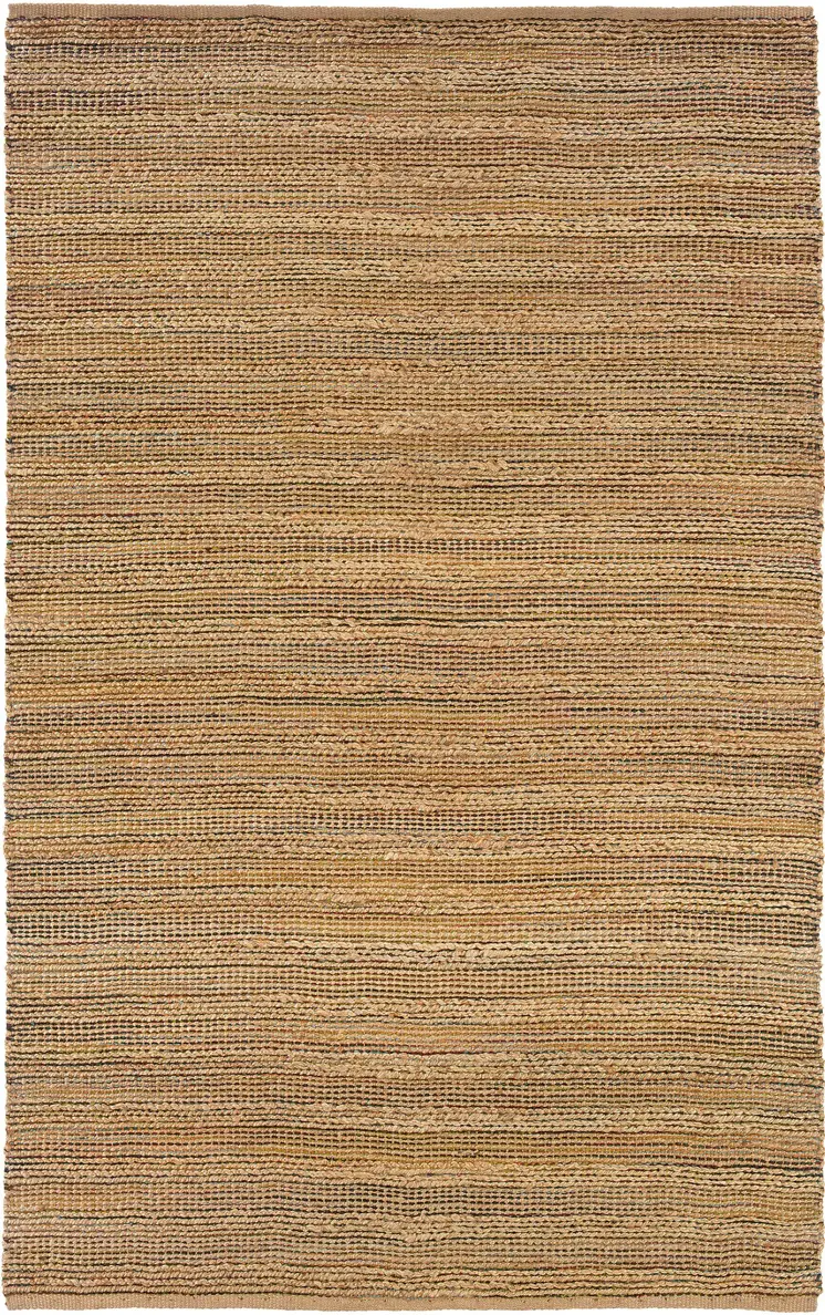 8' X 10' Brown Braided Jute Area Rug