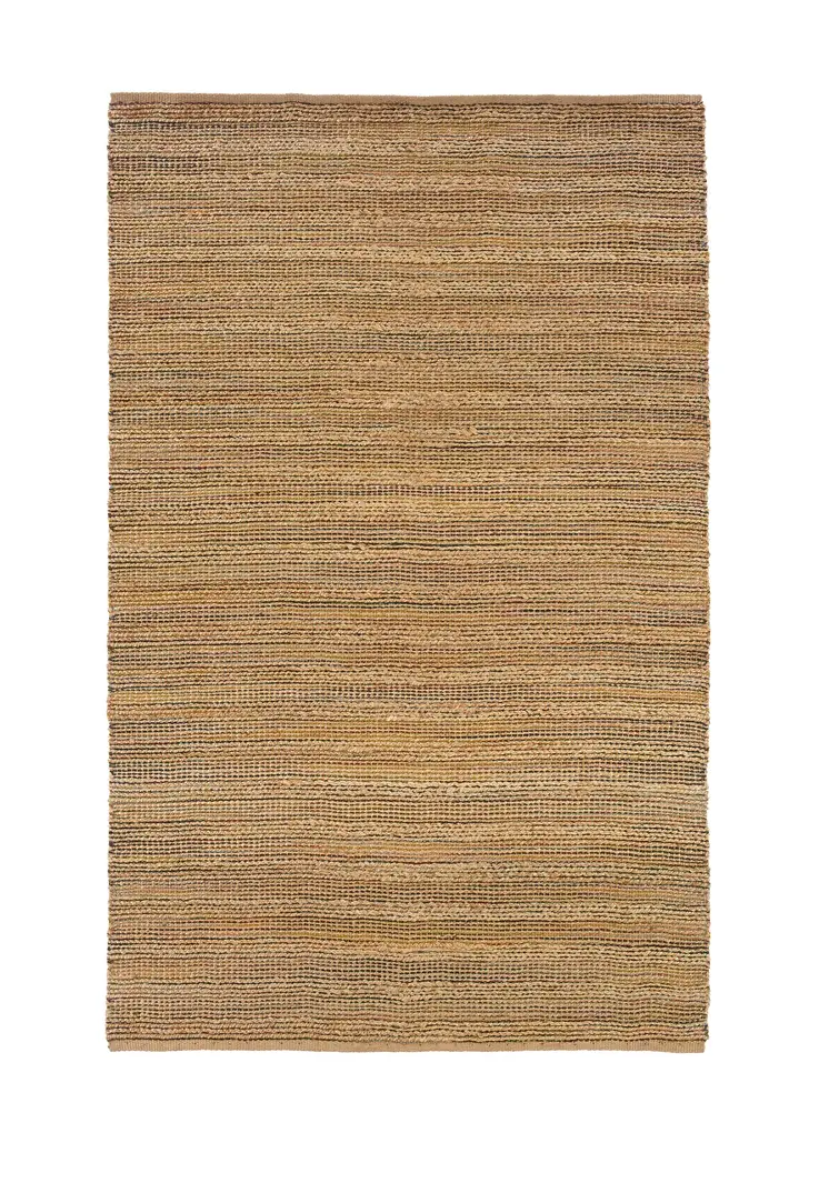 8' X 10' Brown Braided Jute Area Rug