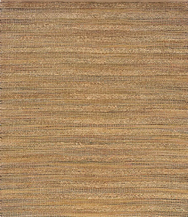 8' X 10' Brown Braided Jute Area Rug