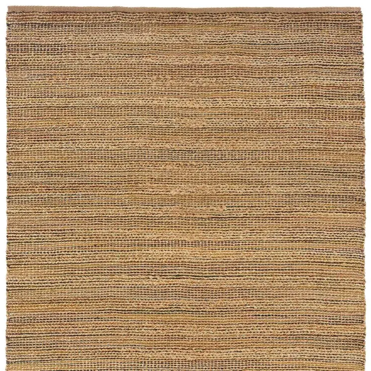 8' X 10' Brown Braided Jute Area Rug