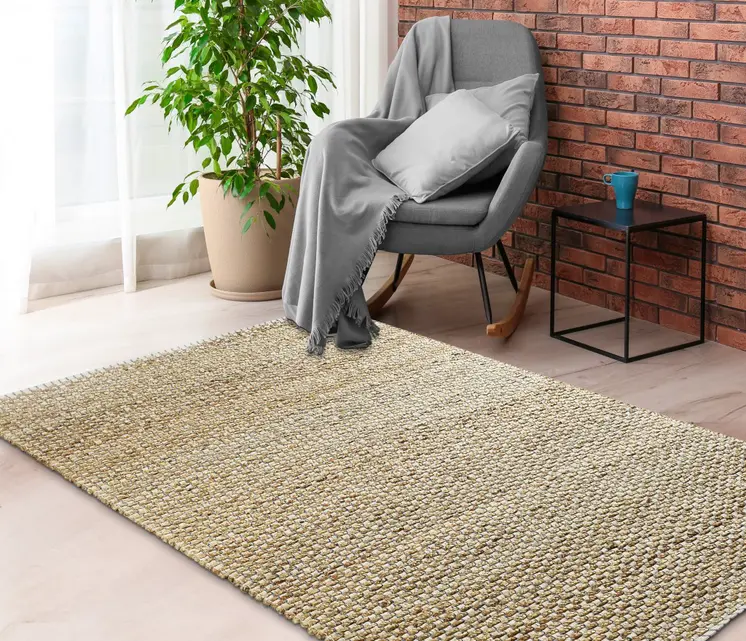 8' X 10' Natural Jute Hand Woven Area Rug