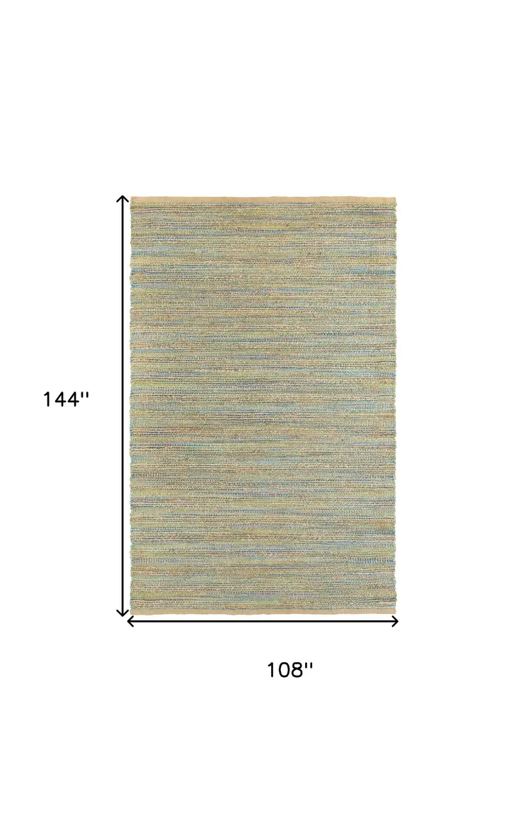 9' X 12' Natural Hand Woven Area Rug