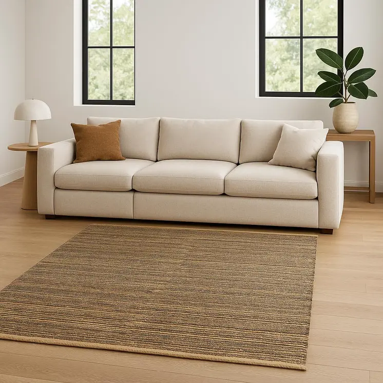 8' X 10' Natural Jute Hand Woven Area Rug