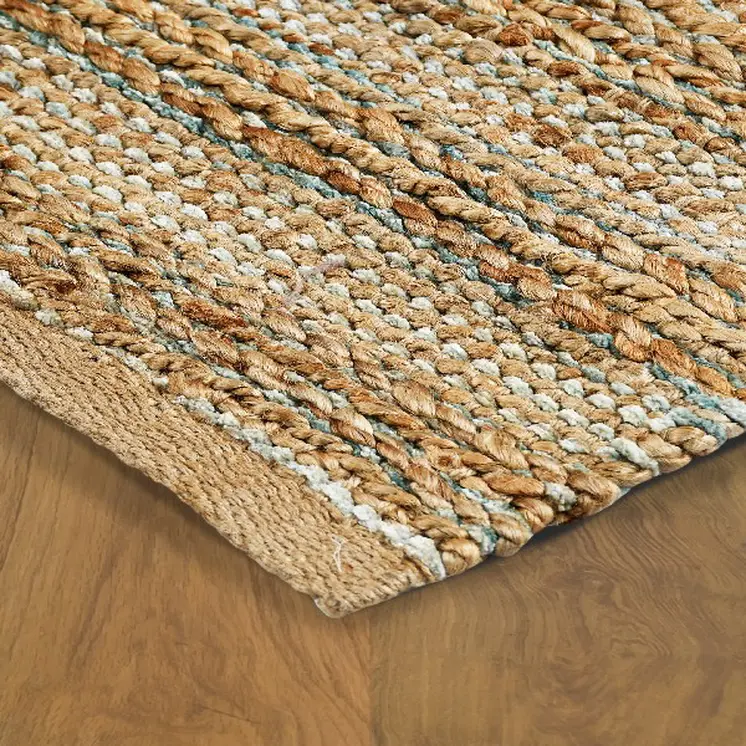 9' X 12' Natural Jute Hand Woven Area Rug