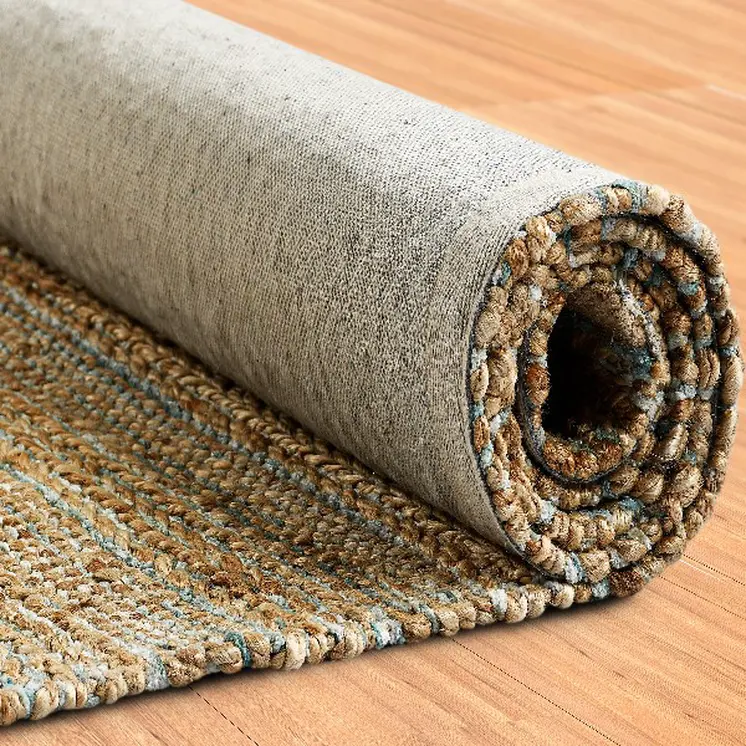 9' X 12' Natural Jute Hand Woven Area Rug