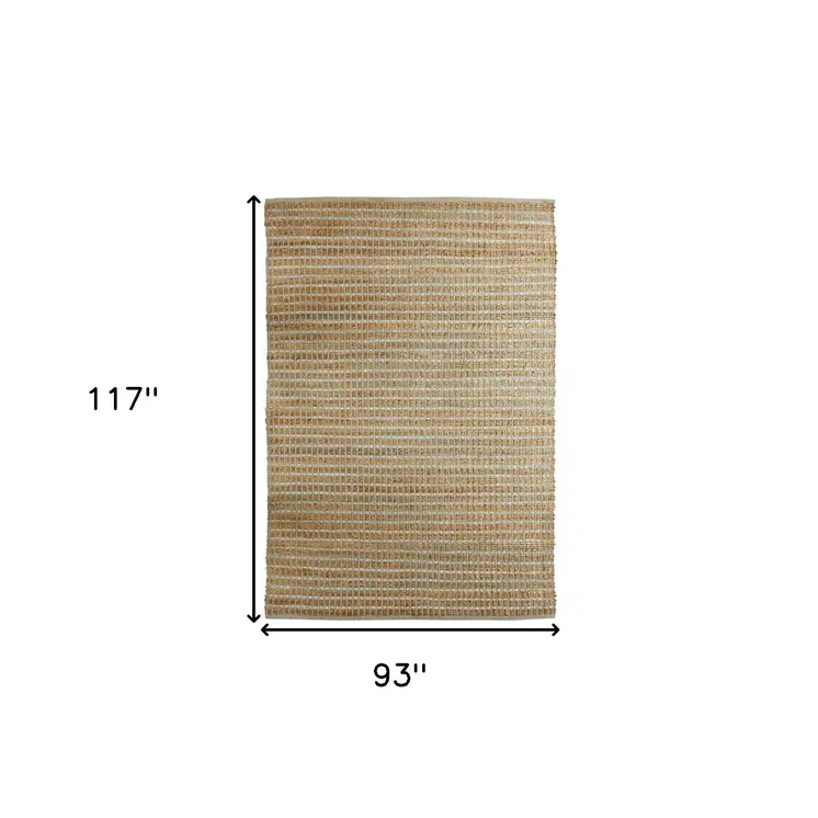 8' X 10' Natural Jute Hand Woven Area Rug
