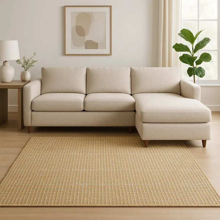 9' X 12' Natural Jute Hand Woven Area Rug