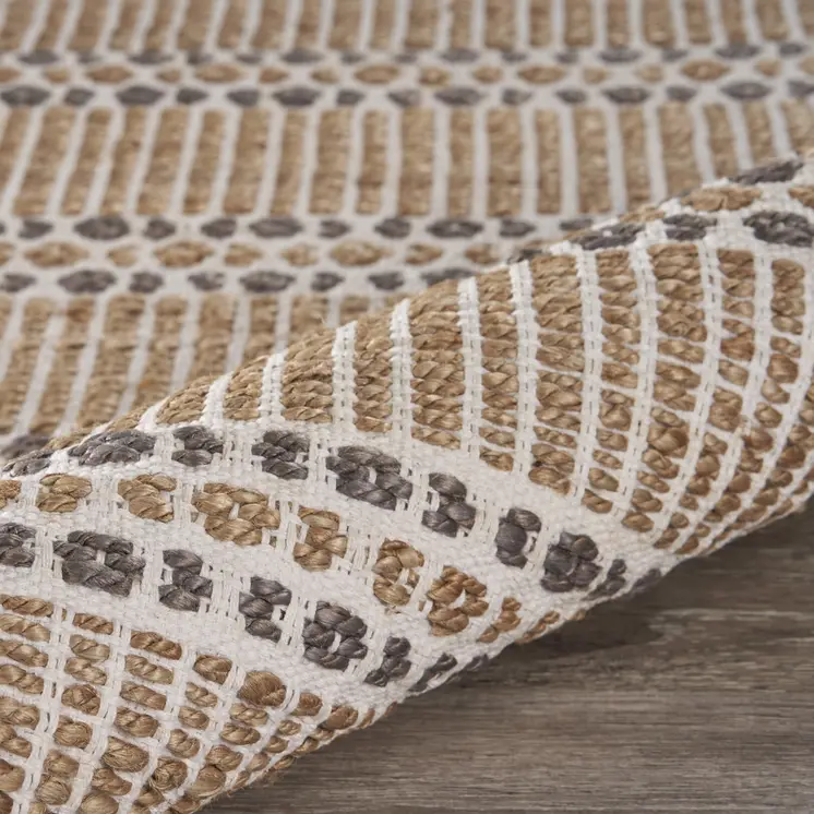 5' X 8' Natural Hand Woven Area Rug