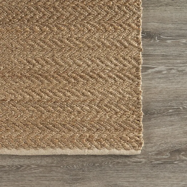 5' X 8' Natural Hand Woven Area Rug
