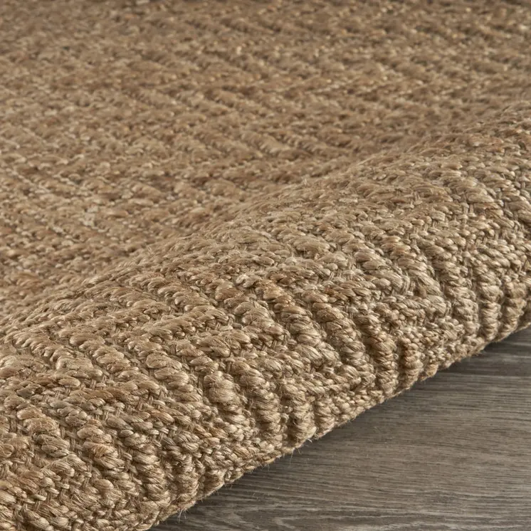 9' X 12' Natural Jute Hand Woven Area Rug