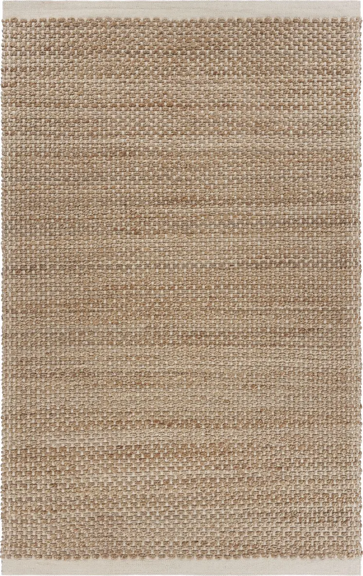 9' X 12' Tan Hand Loomed Area Rug