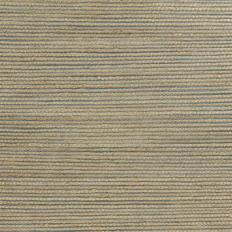 9' X 12' Tan and Blue Undertone Striated Area Rug