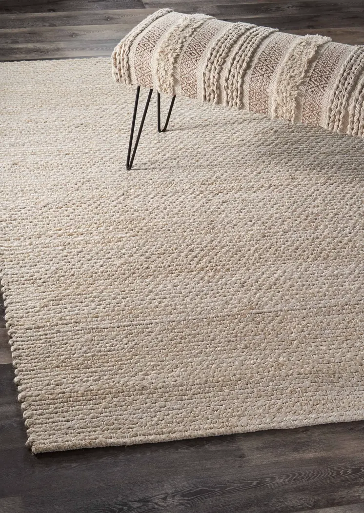 5' X 8' Natural Bleached Contemporary Area Rug
