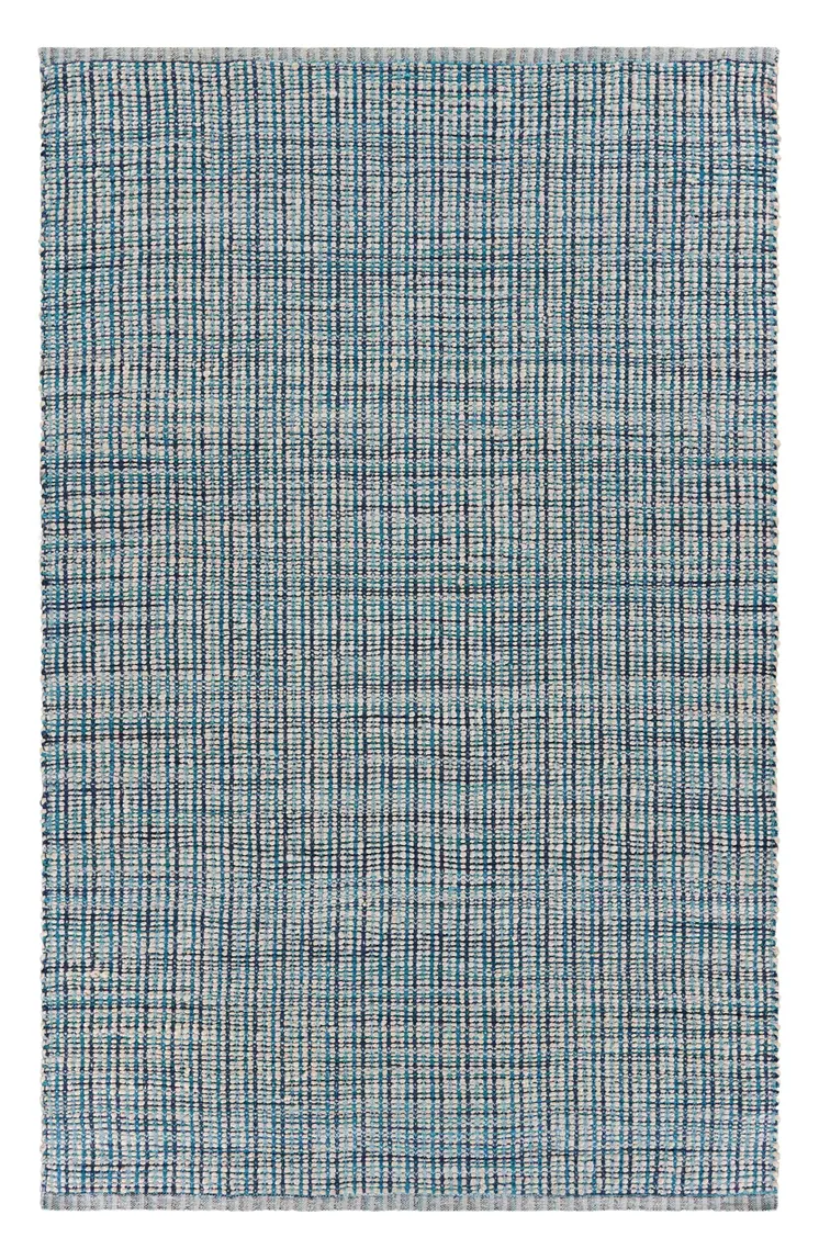 8' X 10' Blue Hand Loomed Area Rug
