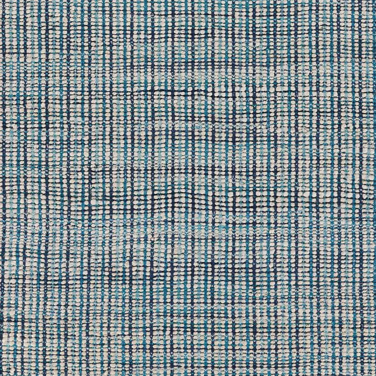 8' X 10' Blue Hand Loomed Area Rug