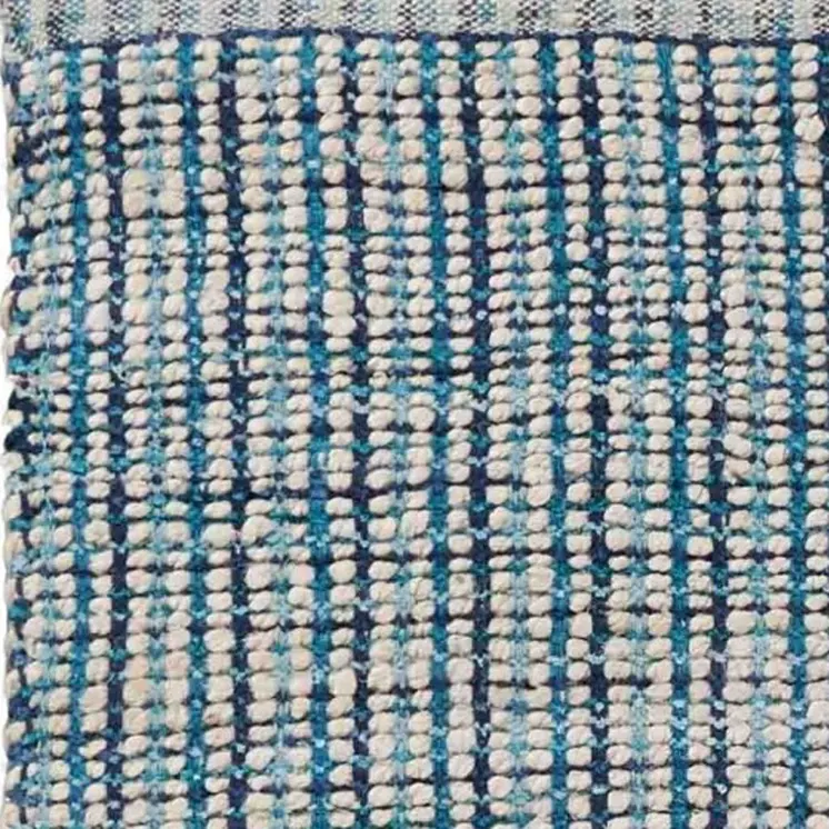 9' X 12' Blue Hand Loomed Area Rug
