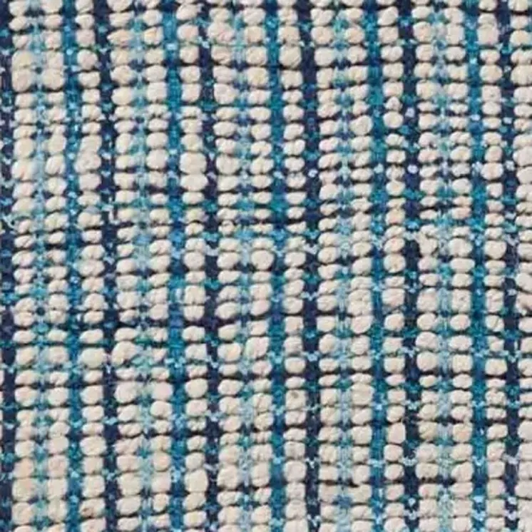 9' X 12' Blue Hand Loomed Area Rug