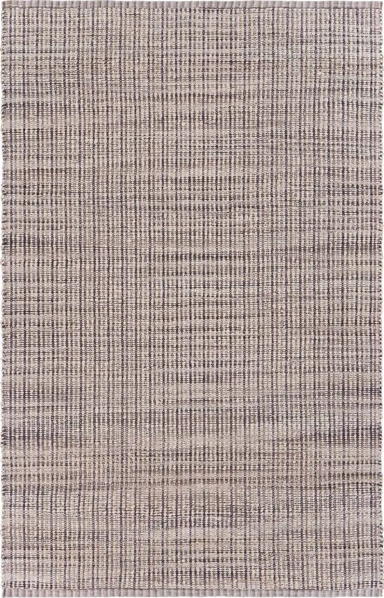 5' X 8' Brown and Beige Toned Jute Area Rug
