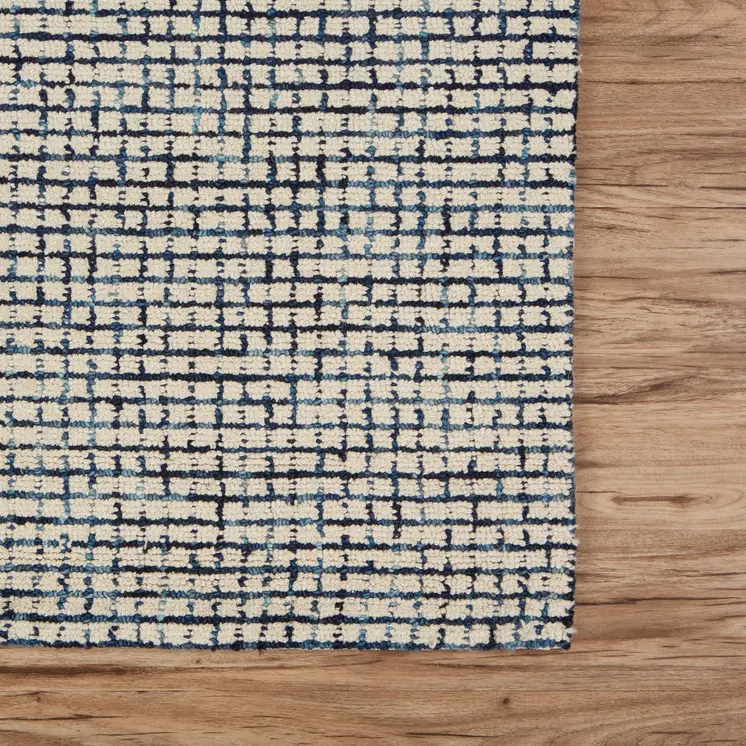 8' X 10' Ivory Wool Hand Loomed Area Rug