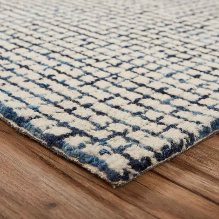 9' X 12' Ivory Wool Hand Loomed Area Rug