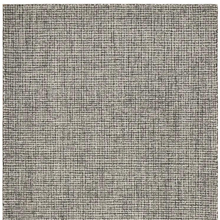 8' X 10' Gray Wool Handmade Area Rug