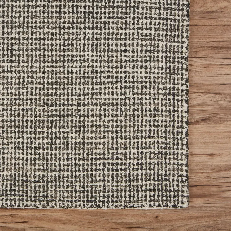9' X 12' Gray Interwoven Maze Area Rug