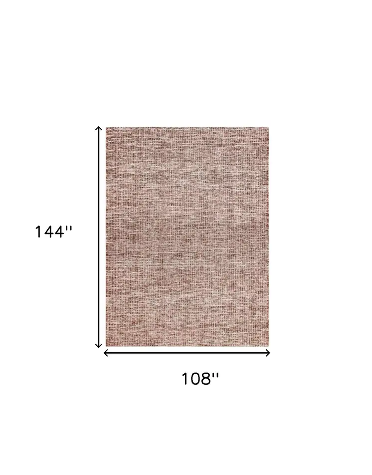 9' X 12' Brown Detailed Weave Area Rug